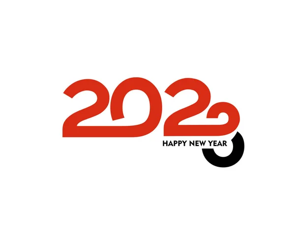 2023 Happy New Year Text Typography Design Patter Vector Illustration — Stockový vektor