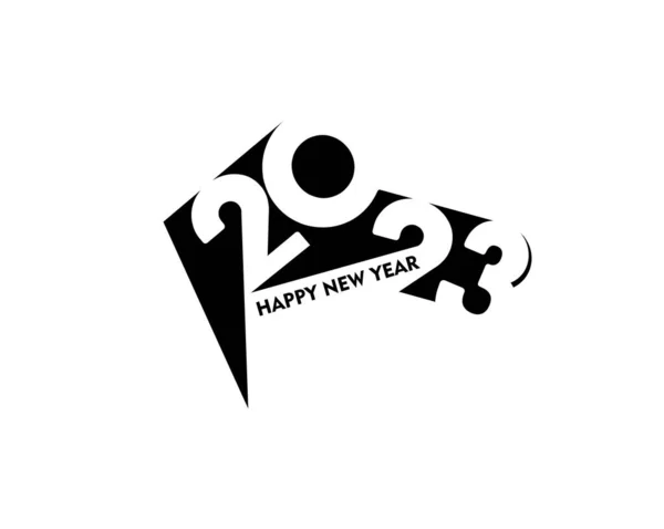 2023 Happy New Year Text Typography Design Patter Vector Illustration — Image vectorielle