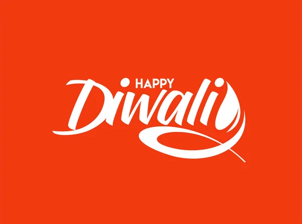 Glad Diwali Textdesign Abstrakt Vektor Illustration — Stock vektor