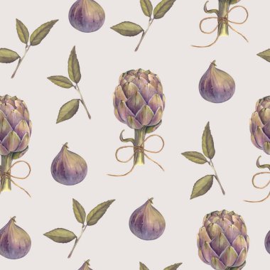 Meyve ve sebze sorunsuz vektör desen. 