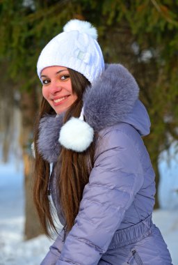 Kızlar kış eğlence parkı