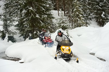 Snowmobile clipart