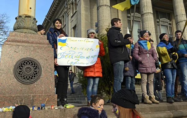 Rallies and strikes in Ukraine — Stock Photo, Image