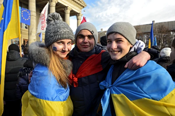 Demonstrationer och strejker i Ukraina — Stockfoto