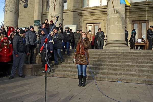 Demonstrationer och strejker i Ukraina — Stockfoto