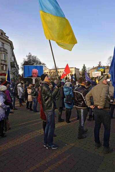 Rallies and strikes in Ukraine — Stock Photo, Image