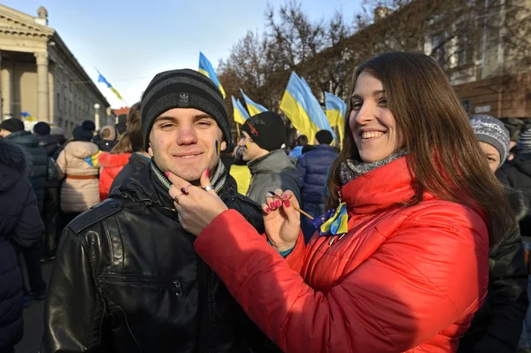 Demonstrationer och strejker i Ukraina — Stockfoto