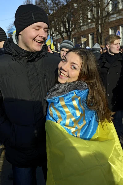 Demonstrationer och strejker i Ukraina — Stockfoto