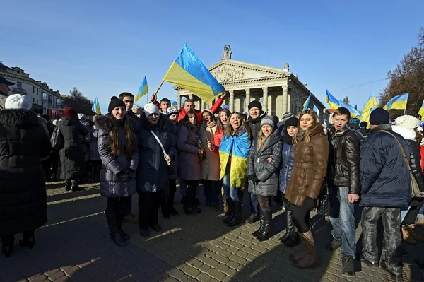 Demonstrationer och strejker i Ukraina — Stockfoto