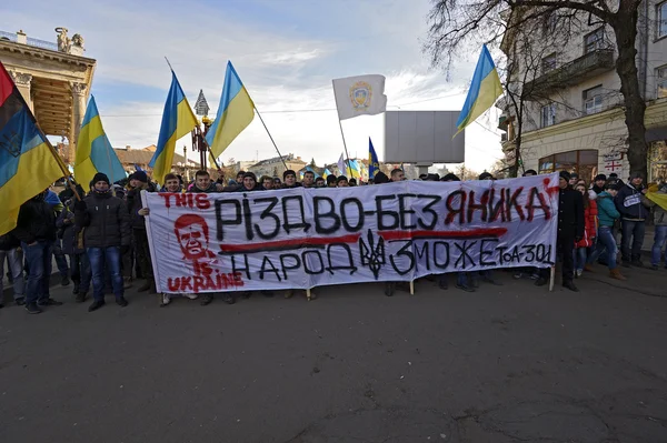 Demonstrationer och strejker i Ukraina — Stockfoto