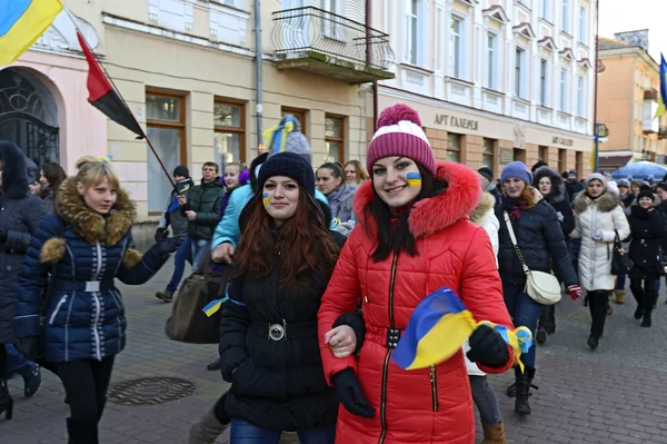 Demonstrationer och strejker i Ukraina — Stockfoto