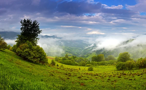 Reisen entlang von Bergrücken — Stockfoto