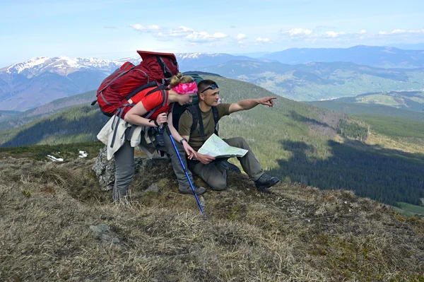 People on the Carpathian — Stock Photo, Image