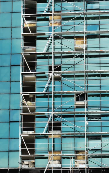 Restauração da fachada do edifício — Fotografia de Stock