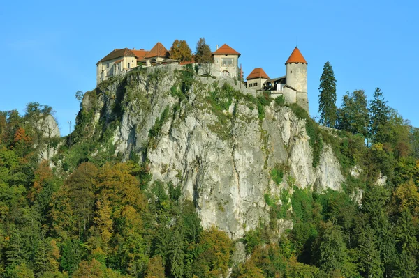 Velho castelo medieval Bled, Eslovénia — Fotografia de Stock