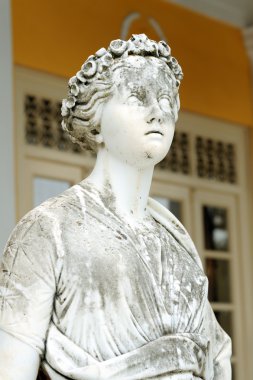 Statue of a Muse Euterpe clipart