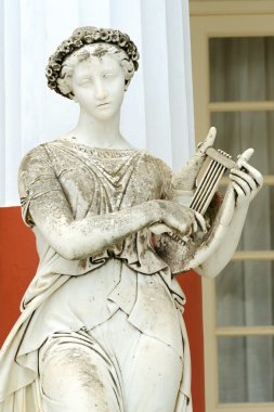 Statue of a Muse Terpsichore clipart