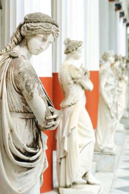 Muses achillion palace içinde sütun