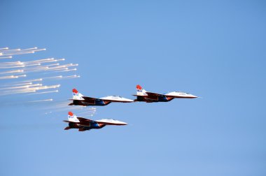 Kızılötesi countermeasur bırakmadan Rus mig 29 m2 avcı uçağı