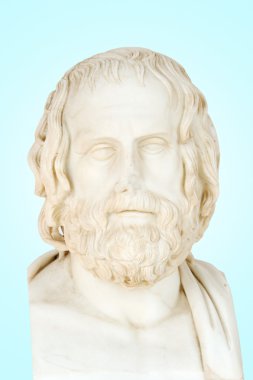 Statue of Euripides clipart