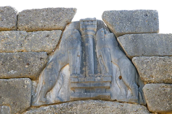 The Lion gate in ancient Mycenae, Greece — Stock Photo, Image