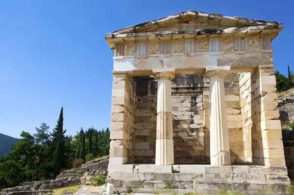 Atens skattkammare, delphi, Grekland — Stockfoto