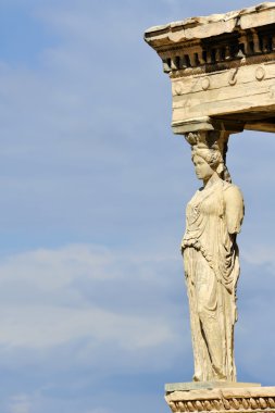 caryatid heykel, Akropolis Atina, Yunanistan