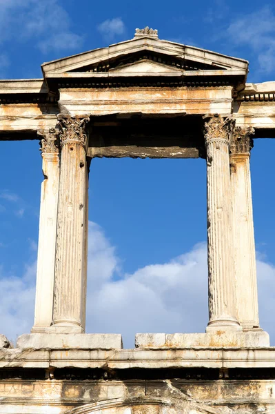 The arch of Hadrian, Athens — Stock Photo, Image