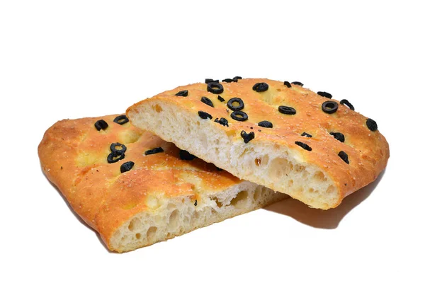 Pan Focaccia Italiano Tradicional —  Fotos de Stock