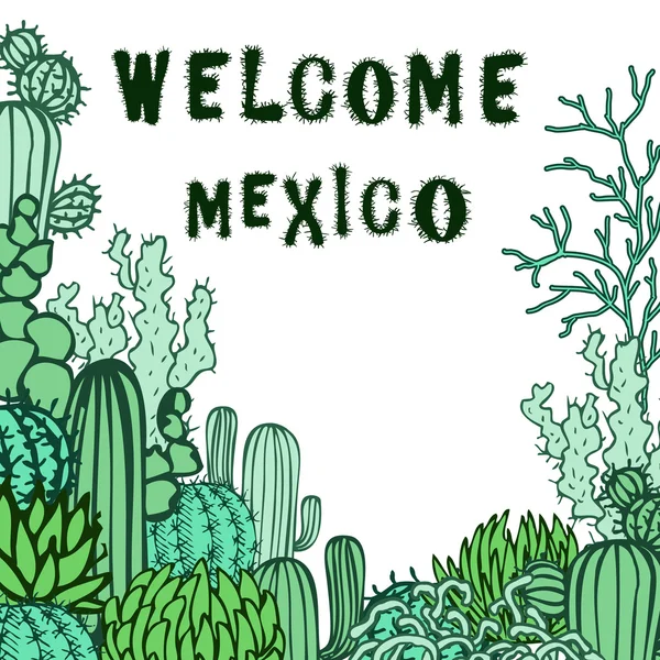 Cestování Mexiko — Stockový vektor