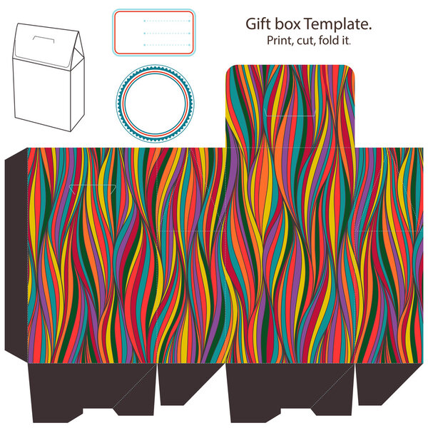 Gift box template