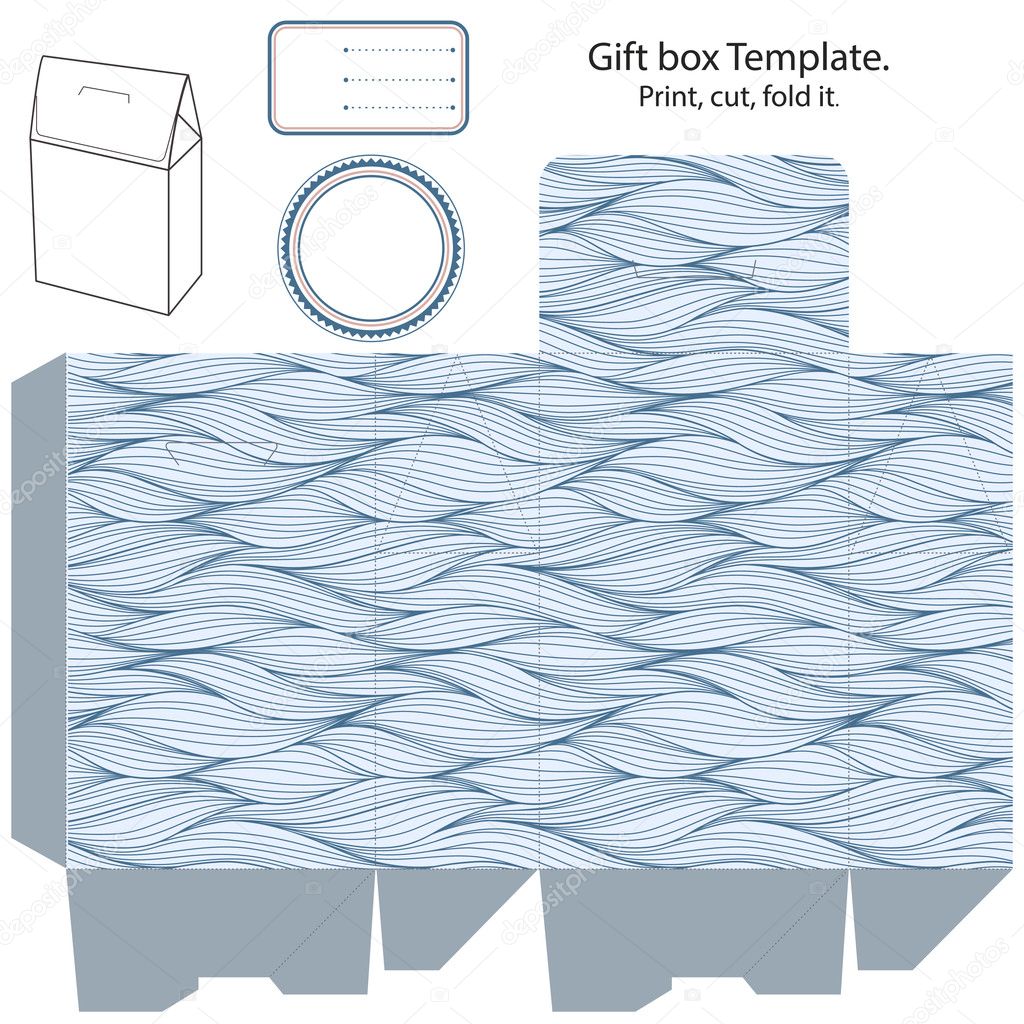 Gift box template