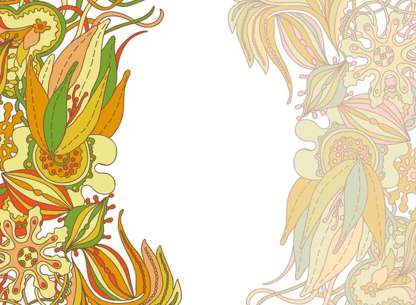 Carte florale . — Image vectorielle