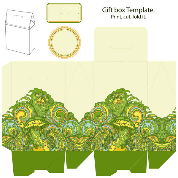 Gift box template