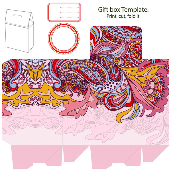 Gift box template