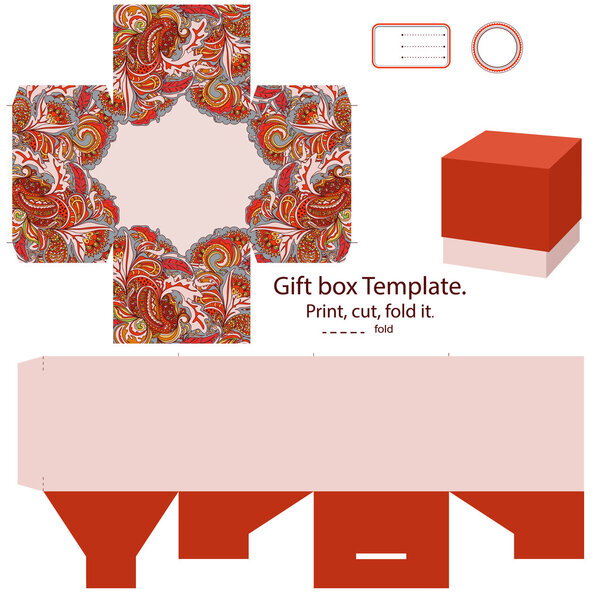 Gift box template