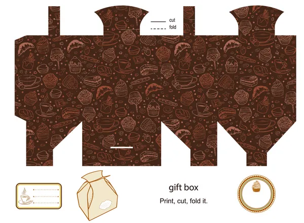 hediye kutusu şablonu