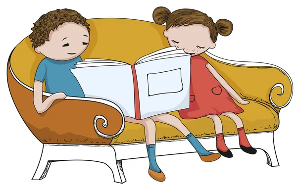 孩子读的书 — 图库矢量图片