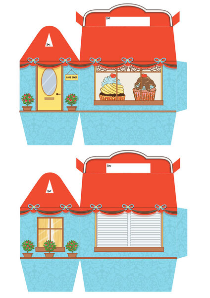 Cupcake box template