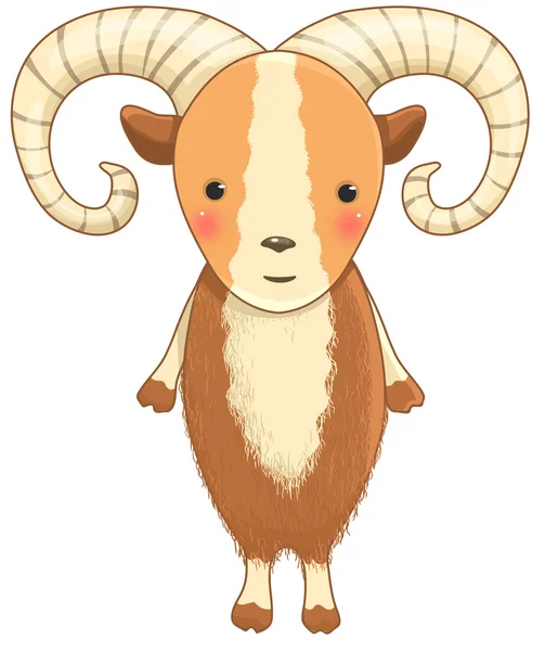 Personagem de desenho animado urial —  Vetores de Stock