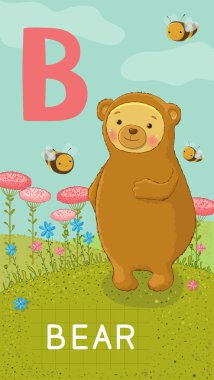 mektup b, hayvan abc