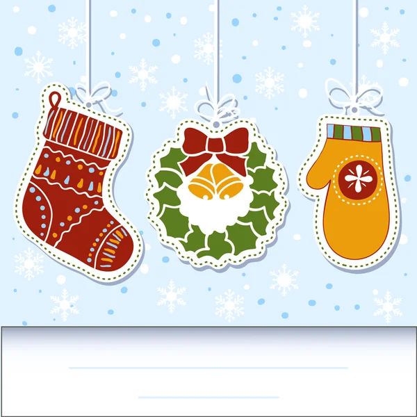 Christmas Card — Stock Vector