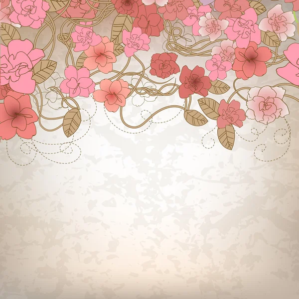 花卉卡模板 — 图库矢量图片