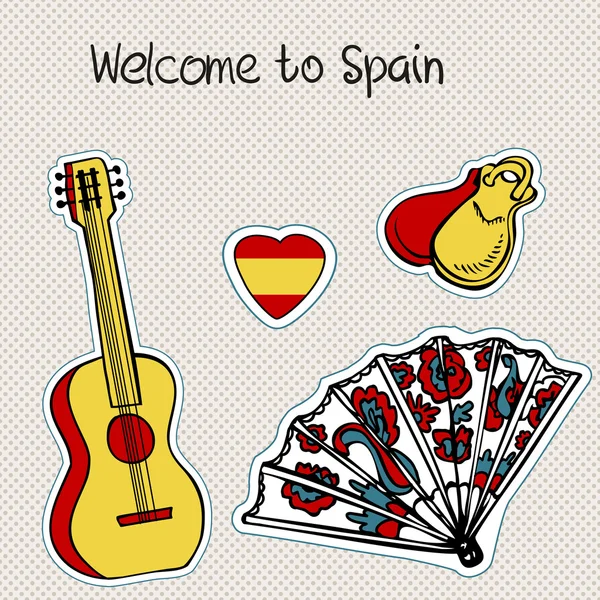 Iconos de España — Vector de stock