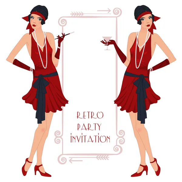 Retro flappper kızlar