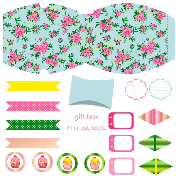 Cottage chique partij set — Stockvector