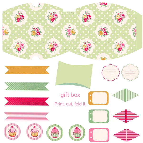 Cottage chique partij set — Stockvector