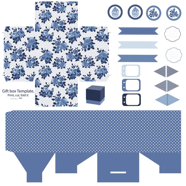 Cottage chique partij set — Stockvector