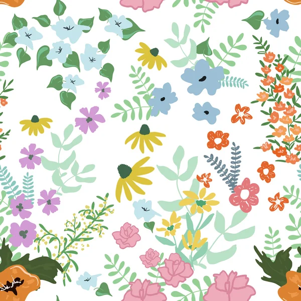 Floral seamless pattern — Stock Vector