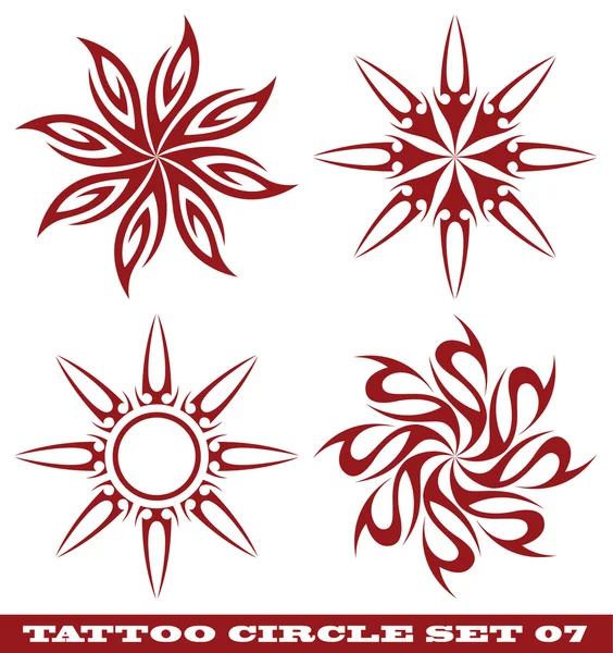 Tattoo sun — Stock Vector